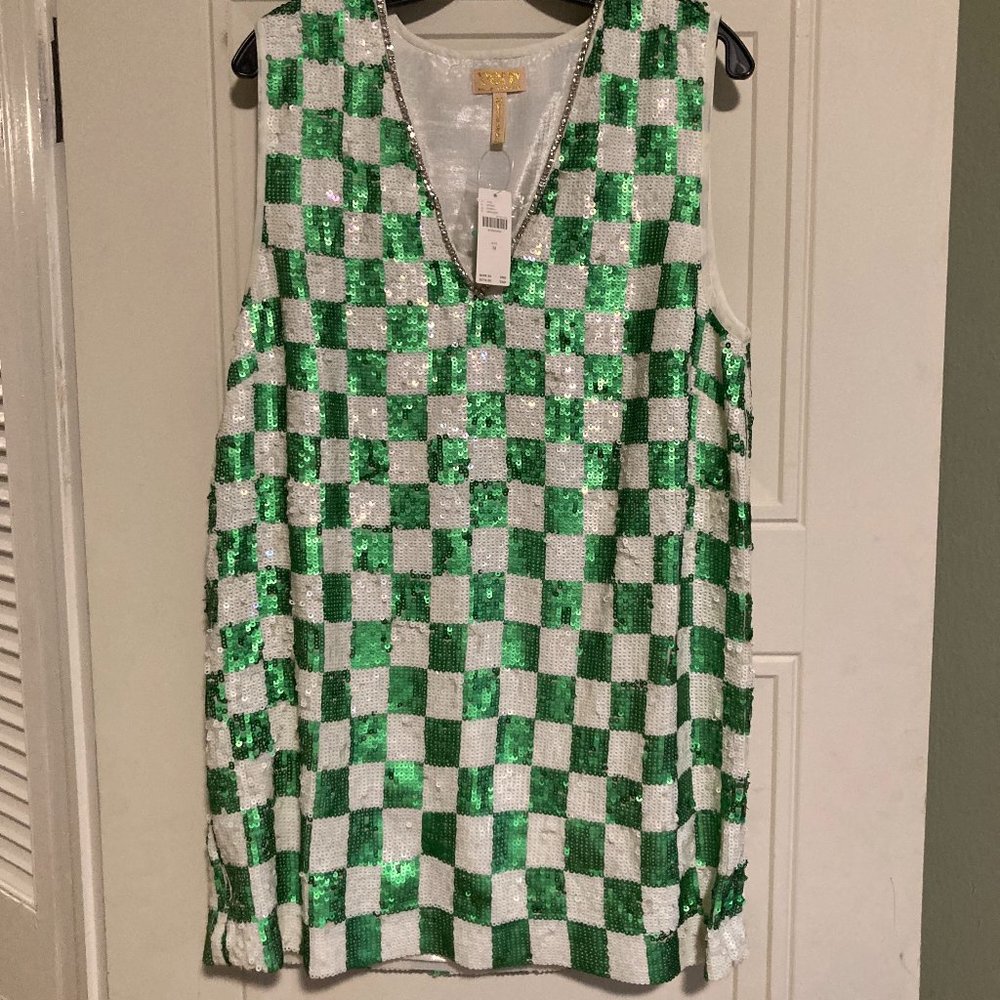Anthropologie X Verb by Pallavi Singhee Checkered Shift Dress